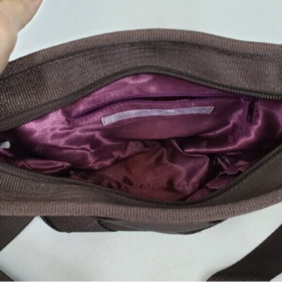 MaggieBags Brown Seatbelt Crossbody Bag Everyday Unique Recycled - Picture 10 of 16